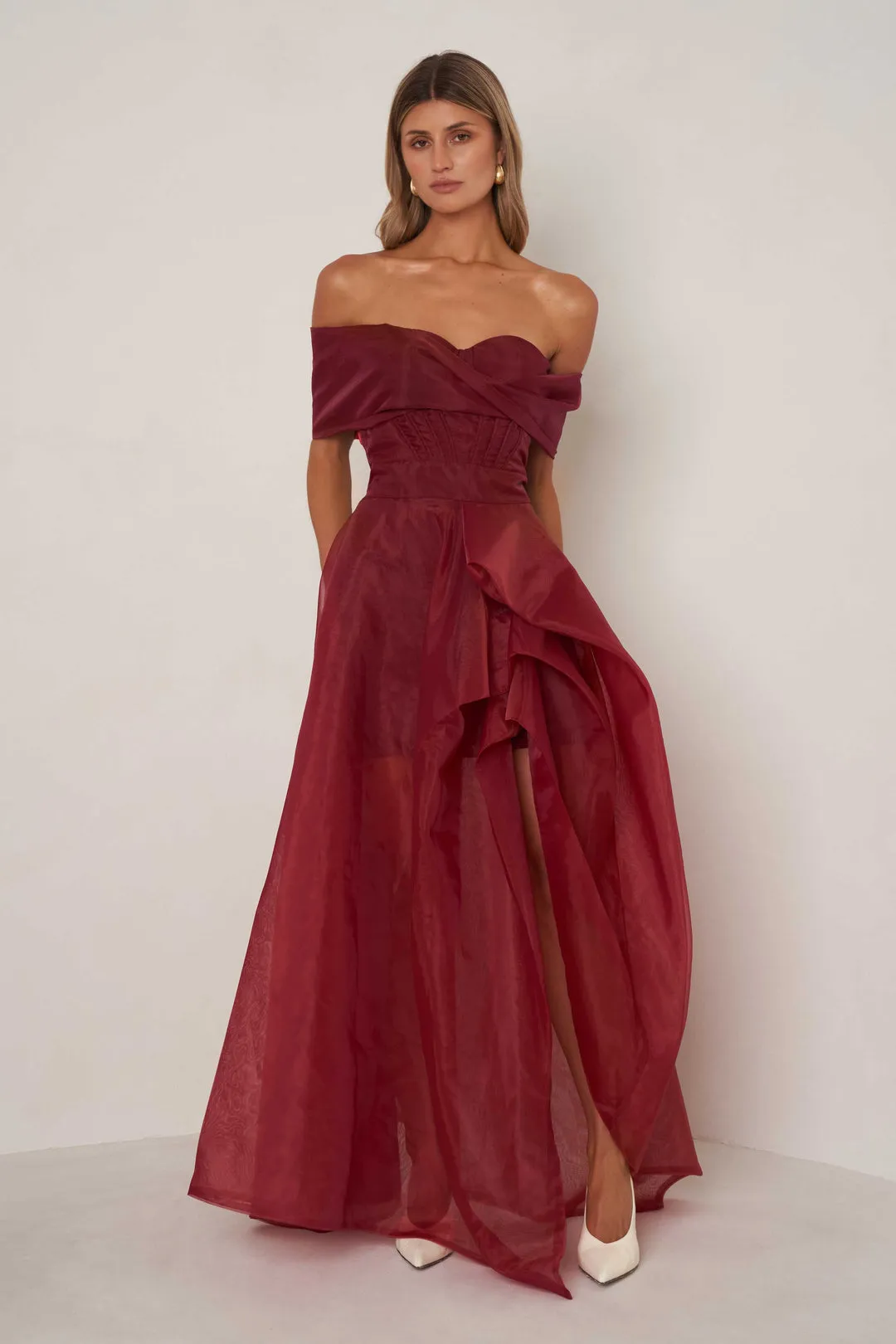 Alice Dress - Cranberry Red