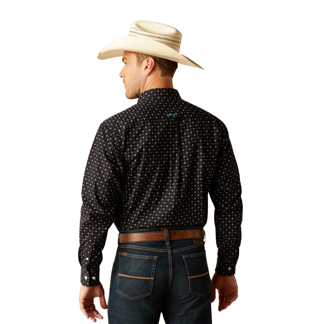 Ariat Men's Wrinkle Free Button Down Black Shirt