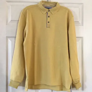 Ethnic Blue 3 Button Pullover Mustard 90817E