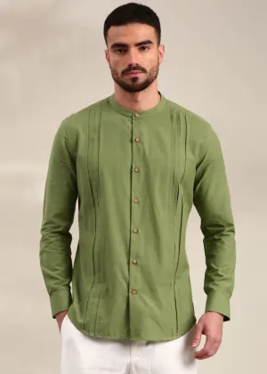 Green Cotton Shirt - MM0889