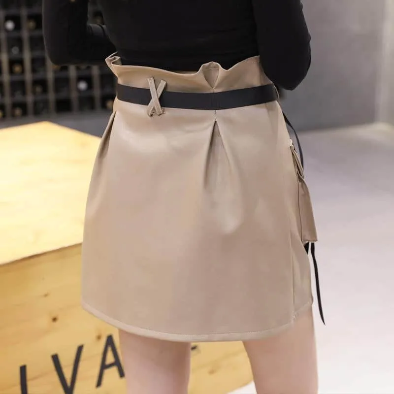 Jupe Cuir Streetwear