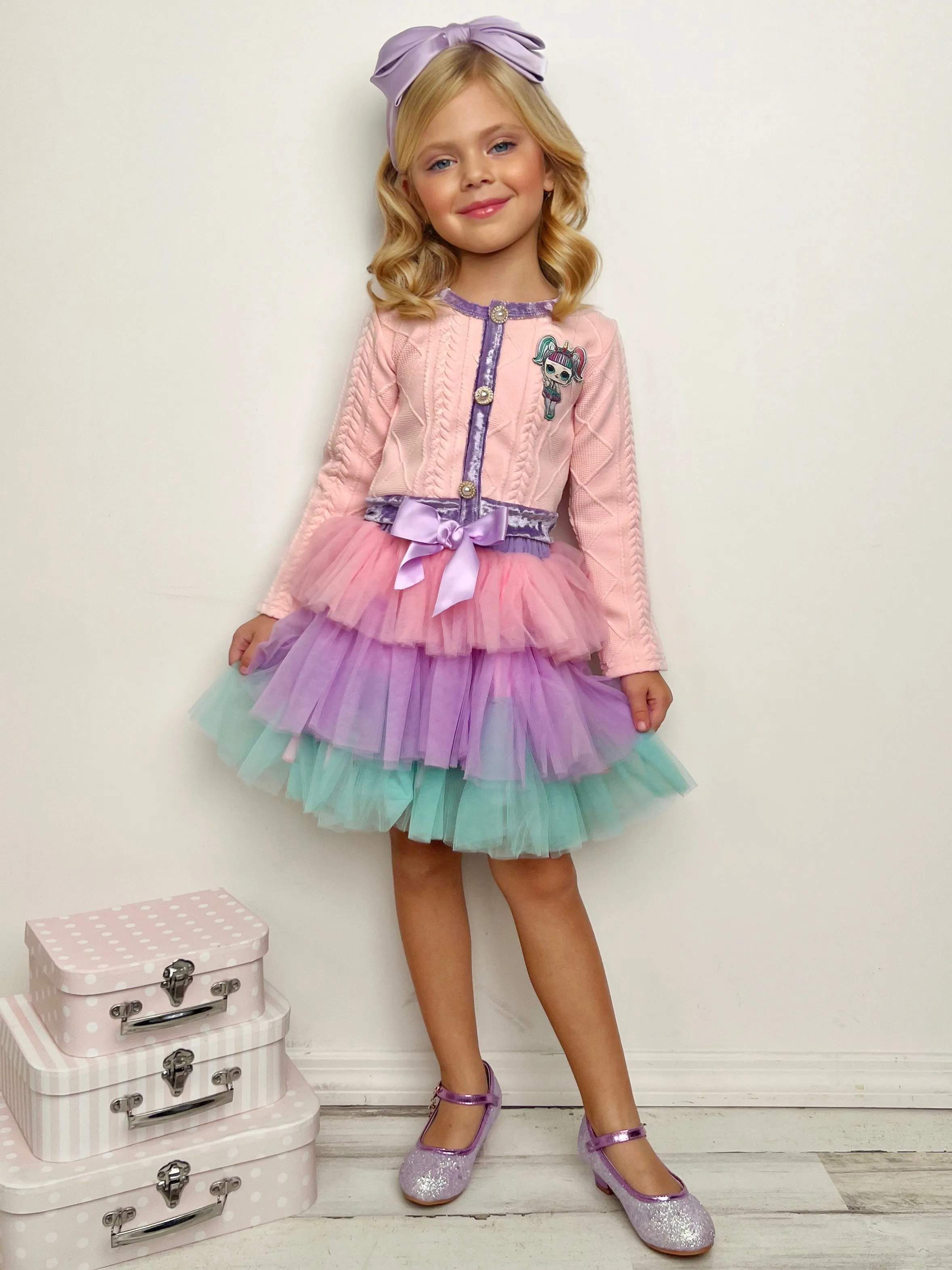 L.o.l. Surprise! Unicorn Pastel Tutu Skirt Set