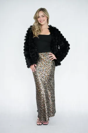 Luxe Leopard Skirt