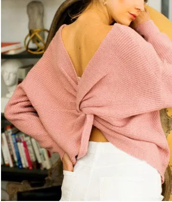 Malibu Beach Twist Knott Pullover