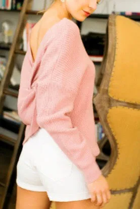 Malibu Beach Twist Knott Pullover