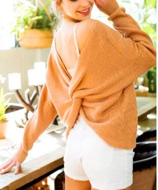 Malibu Beach Twist Knott Pullover