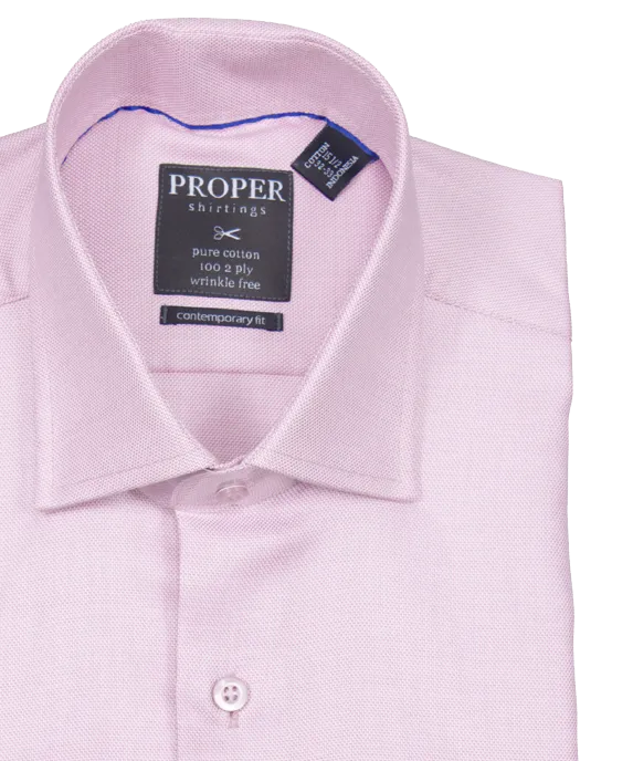 Rose Shadow Pink Contemporary Fit Cotton Shirt
