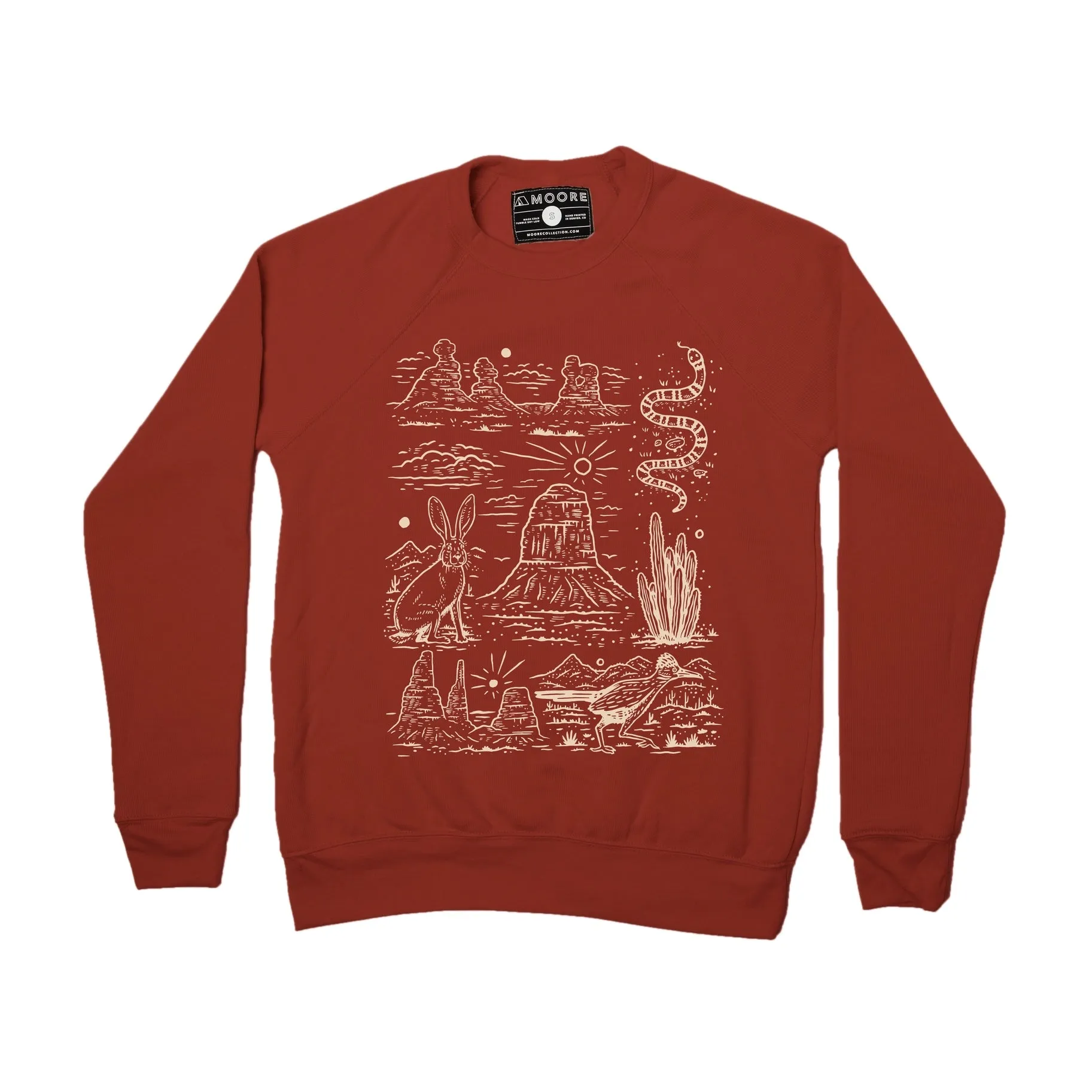 The Desert Crew Neck Sweatshirt - Brick