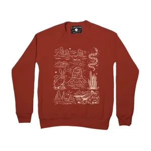 The Desert Crew Neck Sweatshirt - Brick