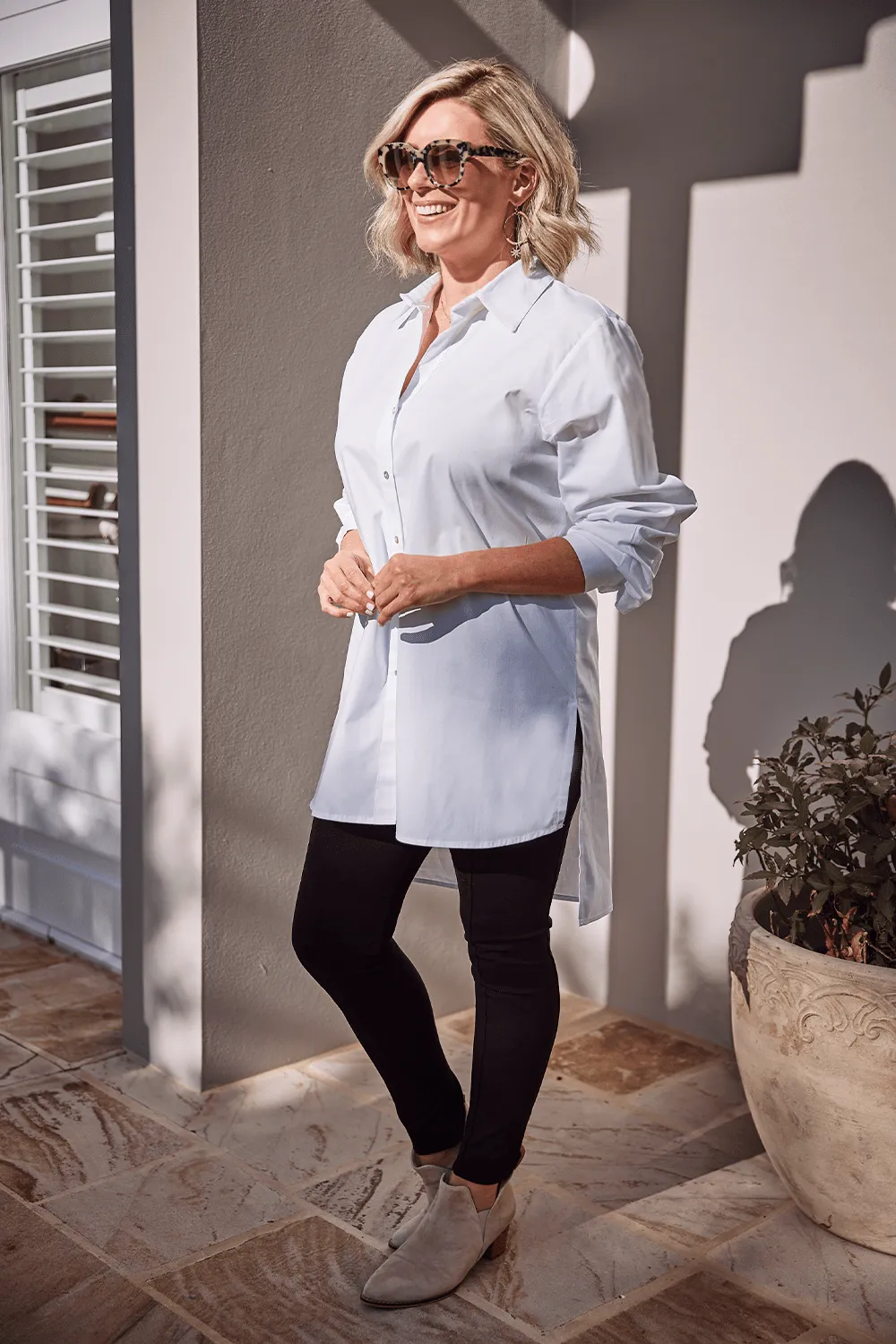 Tilly Dress Shirt White