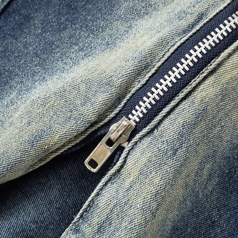 Vintage Y2K Denim Halter Crop Top