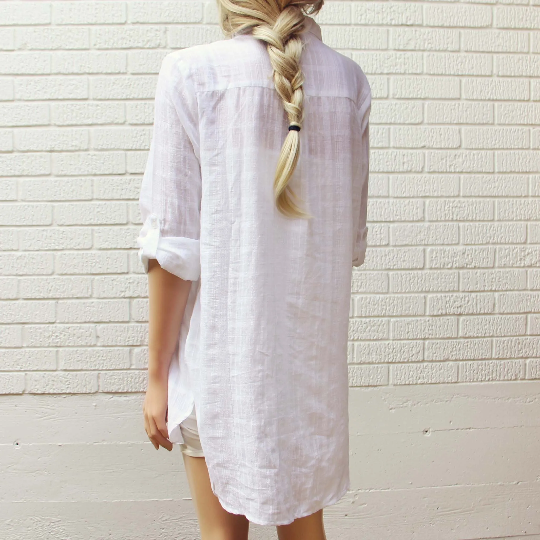 White Sage Shirt Dress